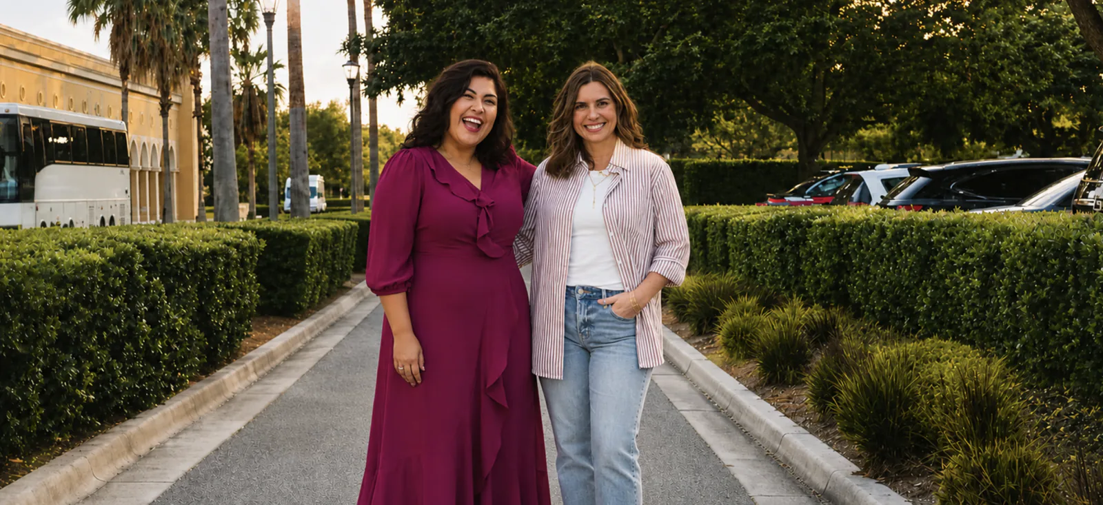 Flor De Maria McNally and Jessica Renfrow, hosts of Magnetic Mornings